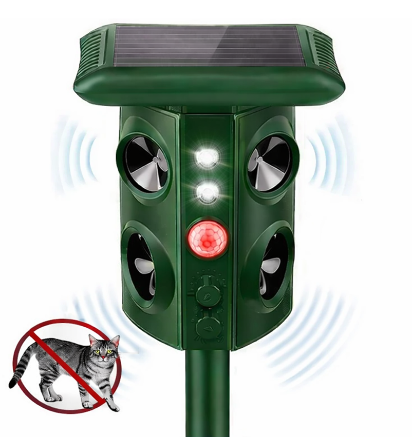 ZKNEN® Ultraschall- & Vibrationsabwehr – Effektiver Schutz vor Katzen und Tieren im Garten