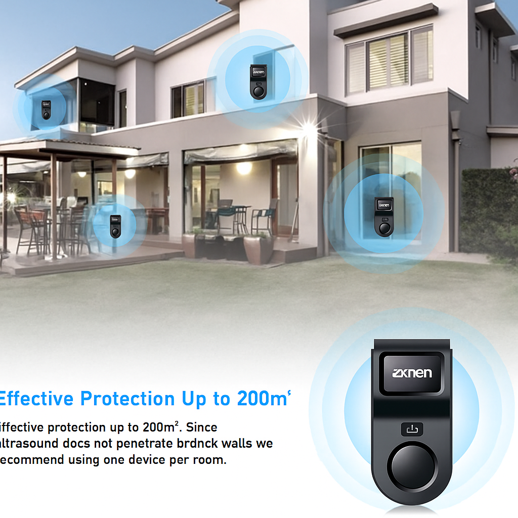 ZKNEN® Smart Pest Repeller – Advanced Frequency Tech for a Pest-Free Home