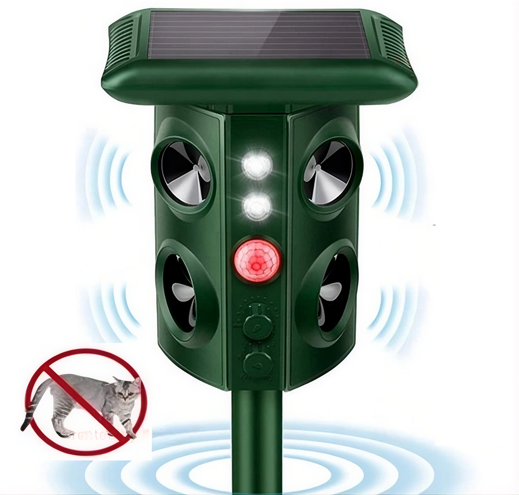 ZKNEN® Ultraschall- & Vibrationsabwehr – Effektiver Schutz vor Katzen und Tieren im Garten